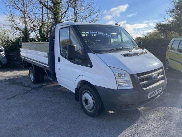 Ford Transit 2.4 Chassis Cab TDCi 100ps [DRW] Dropside Diesel White